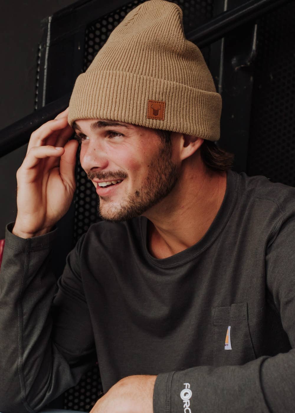 Tan Knit Beanie