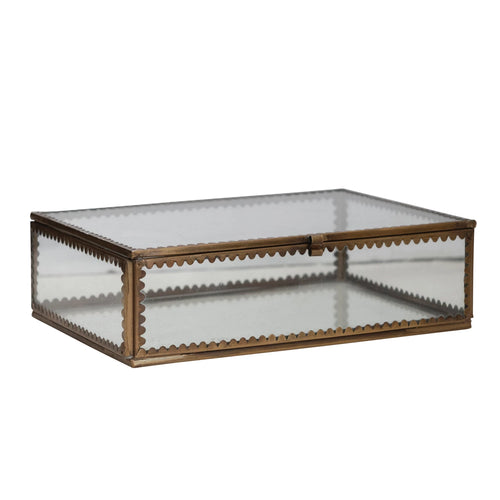 Brass and Glass Display Box - Large