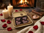 Sparkling Valentine’s Heart Shaped Truffles – 4-Piece - Dark