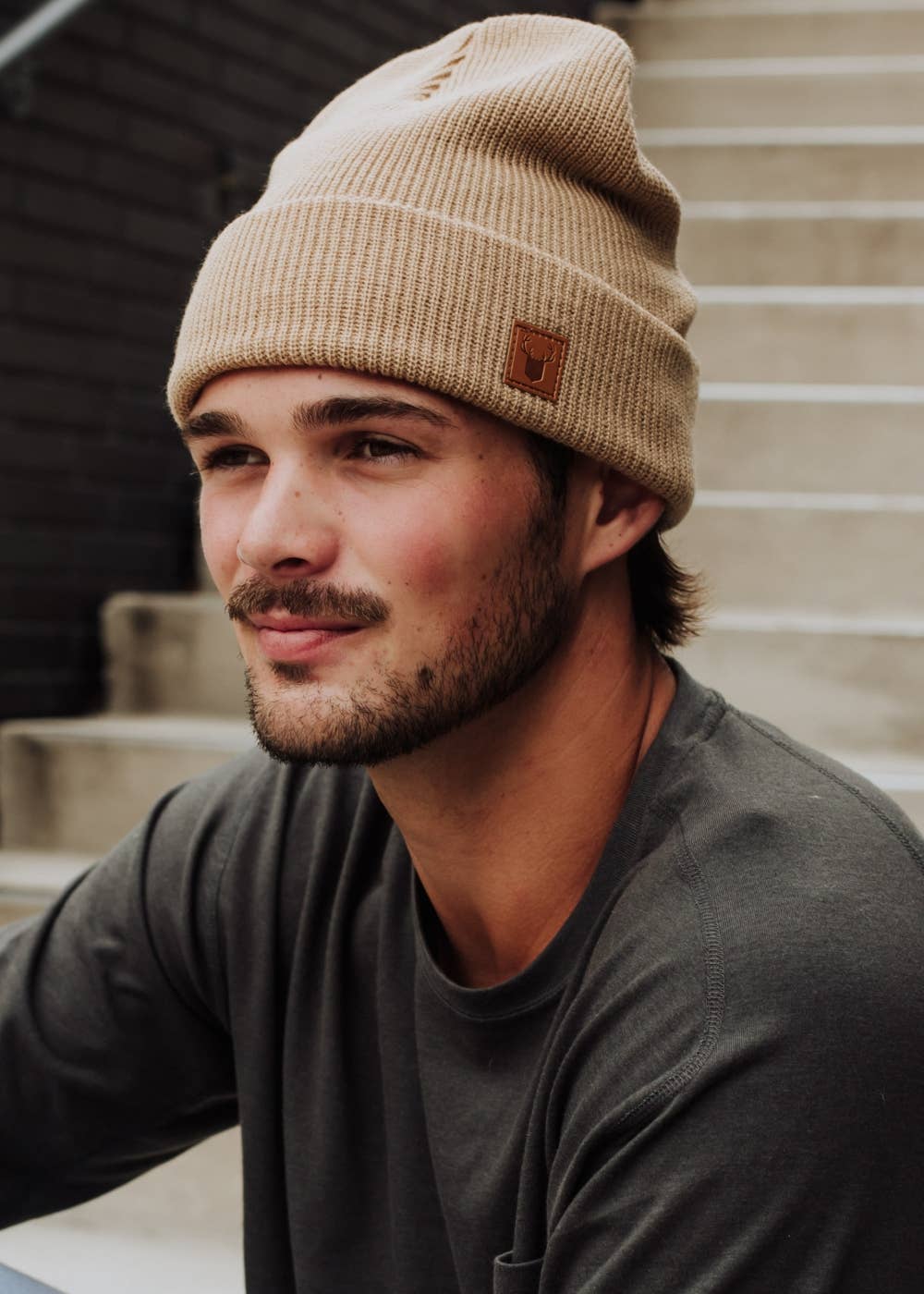 Tan Knit Beanie