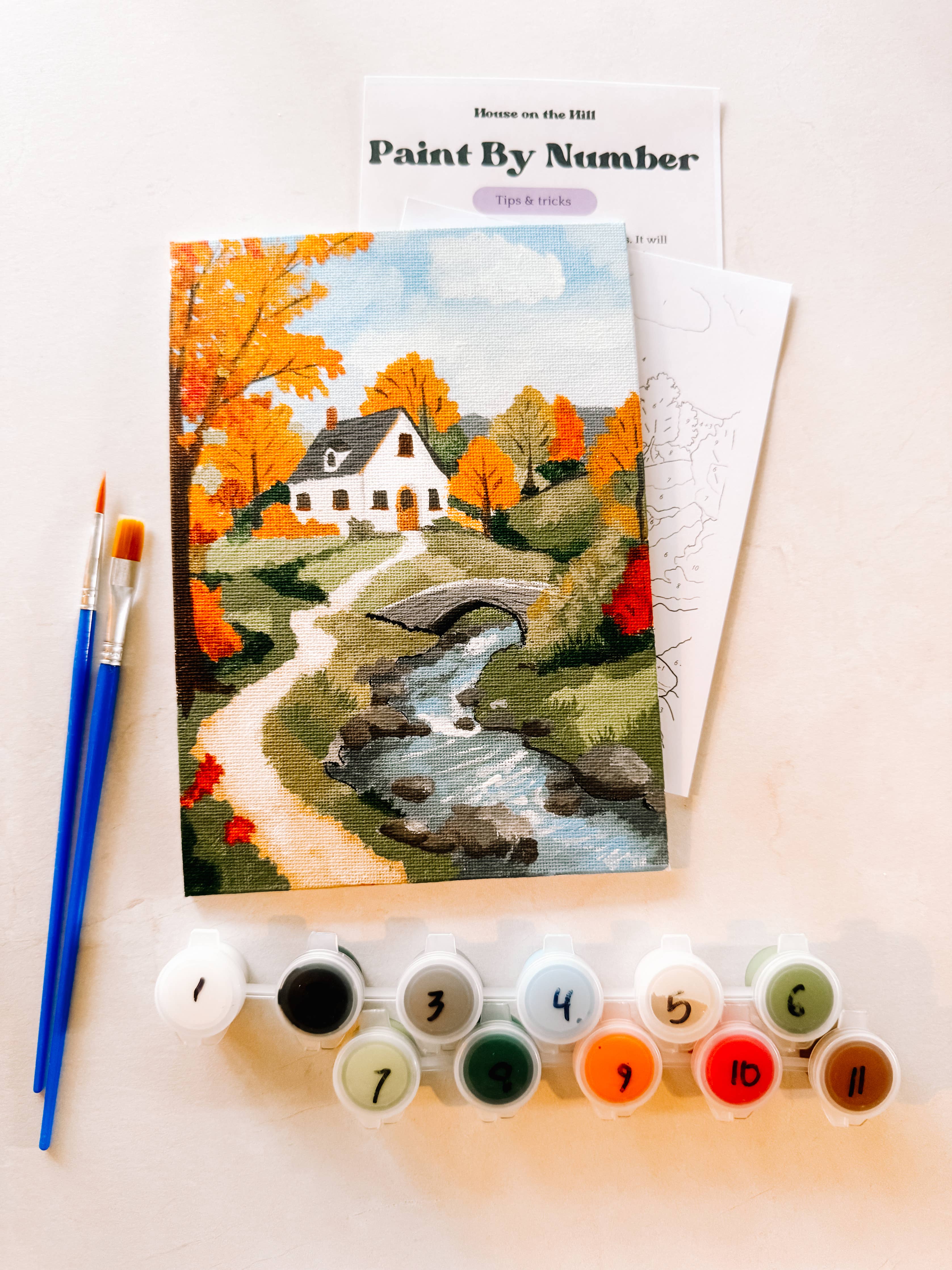 Autumn Cottage Mini Paint By Number
