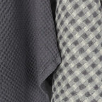 Waffle Tea Towel Set/2 - Charcoal