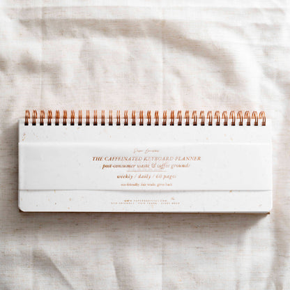 "Daily Brew" Keyboard Desk Planner