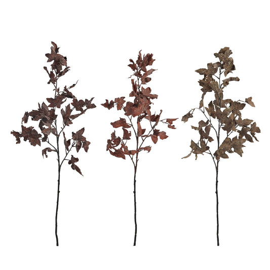 Faux Maple Leaf Branch, 3 Colors