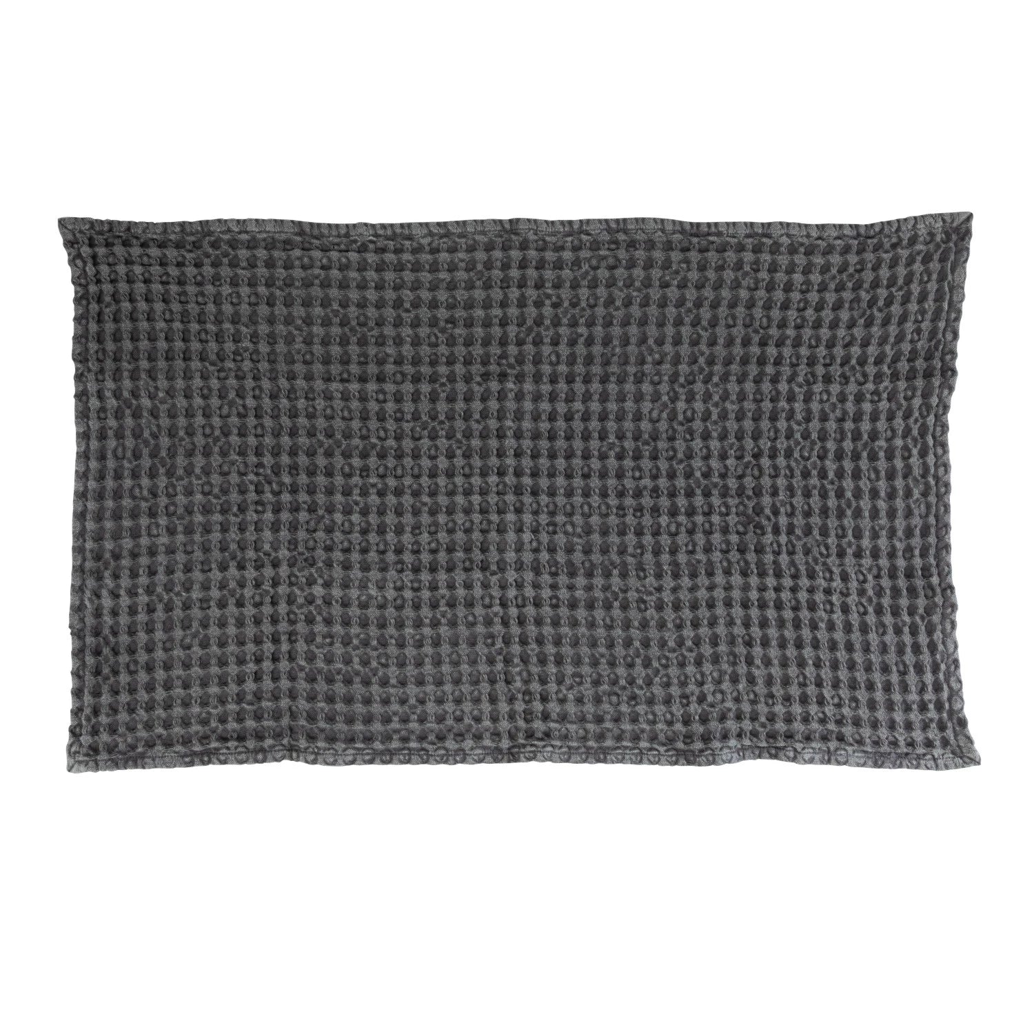 Waffle Weave Tea Towel - Charcoal