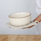 Potholder - Trivet - Slub Chambray Taupe