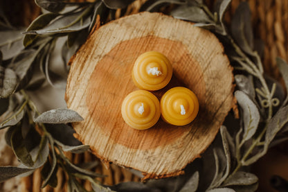 Mini Beeswax Votive Candles