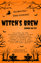 Witch's Brew Autumn Fall Halloween Simmer Stovetop Spices