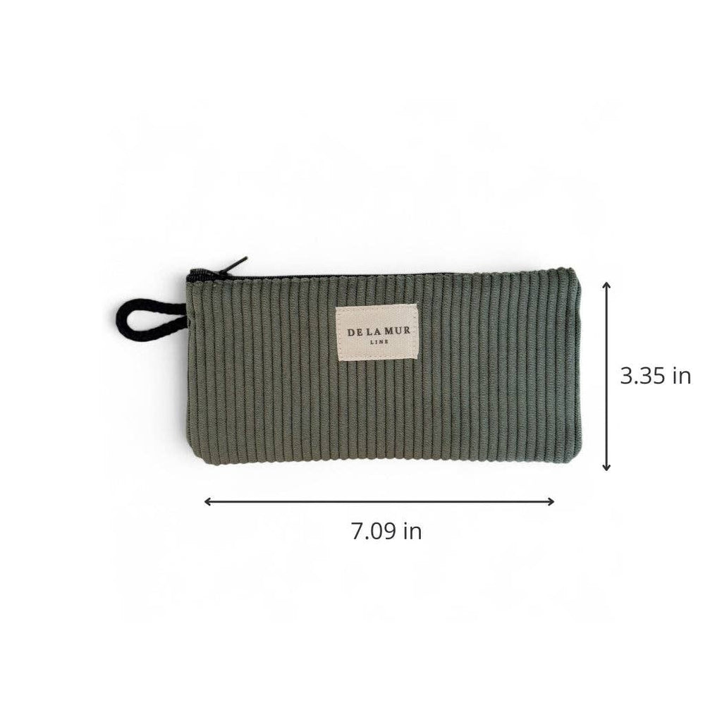 Corduroy Glasses Case – Olive Green (Tree)