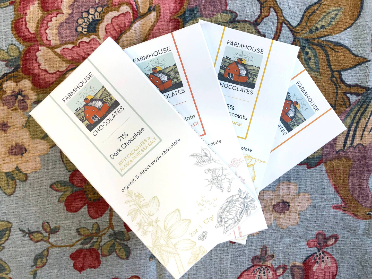 71% Organic Chocolate Bar w/ Fennel Pollen & Strawberries