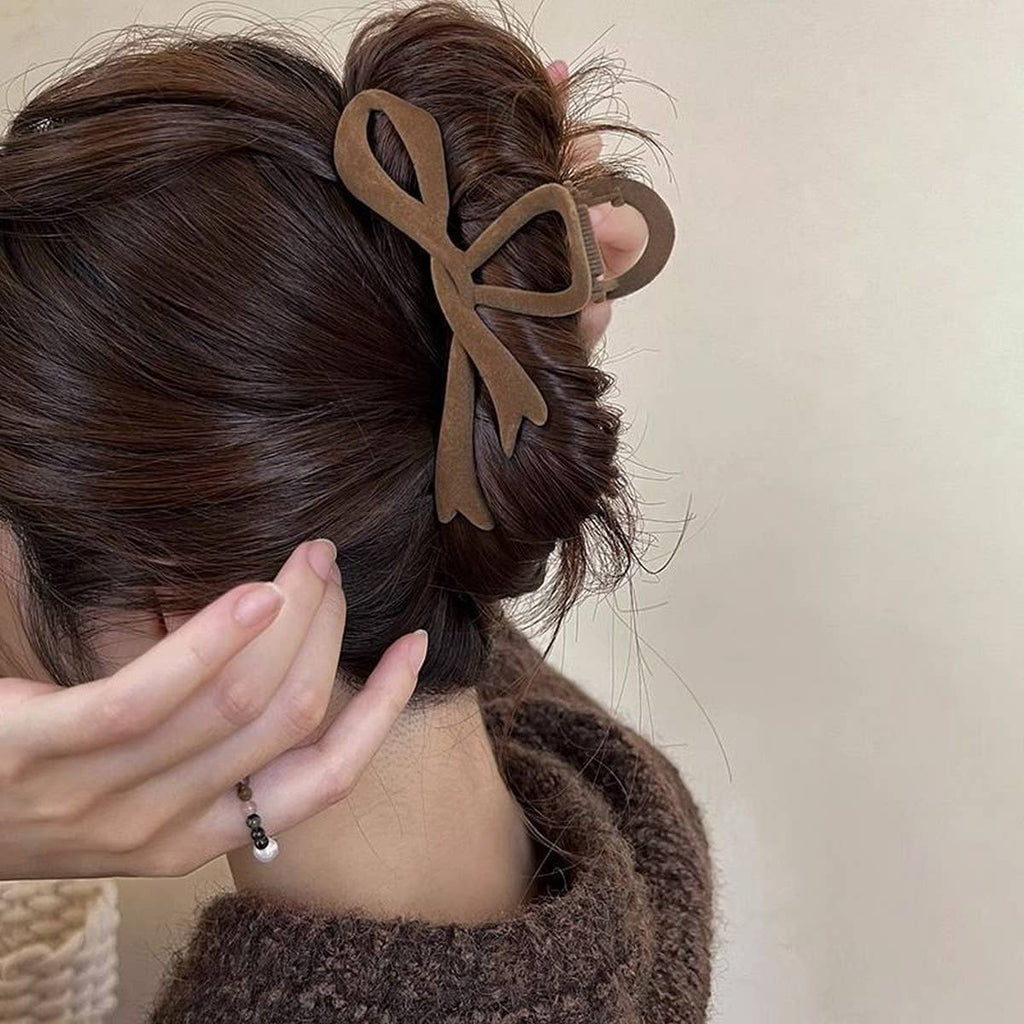 Velvet Bow Hair Clip
