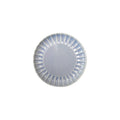 Stoneware Fluted Plate, Reactive Glaze, Light Blue (Each One Will Vary)