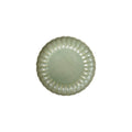 Stoneware Fluted Plate, Reactive Glaze, Sage Green (Each One Will Vary)