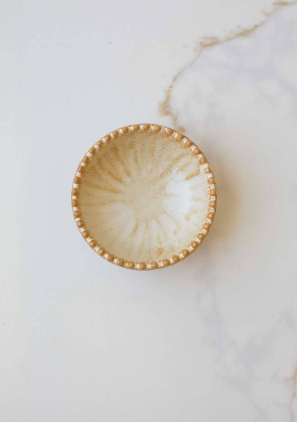 Ruffled Edge Ceramic Pinch Bowls