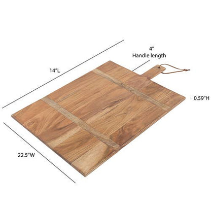 Striped Wood Cutting Board