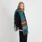 Plaid Tassel Scarf