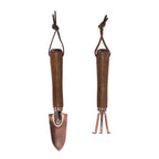 Set of 2 Copper Plated Mini Tools, Carbon Steel/Wood