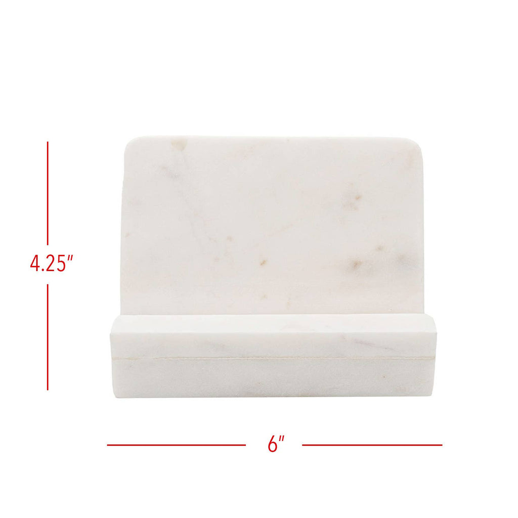 Kendal White Marble Cook Book Holder
