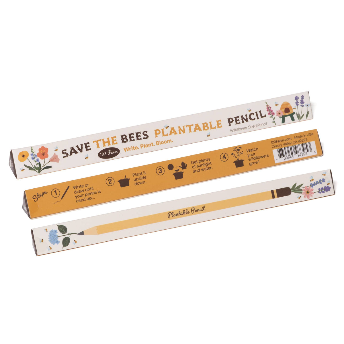 Save-The-Bees Plantable Pencil – Eco-Friendly Gift