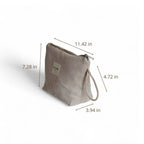 Corduroy Small Makeup Bag – Taupe (Tofe)