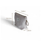 Corduroy Large Makeup Bag – Taupe (Tofe)