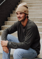 Tan Knit Beanie