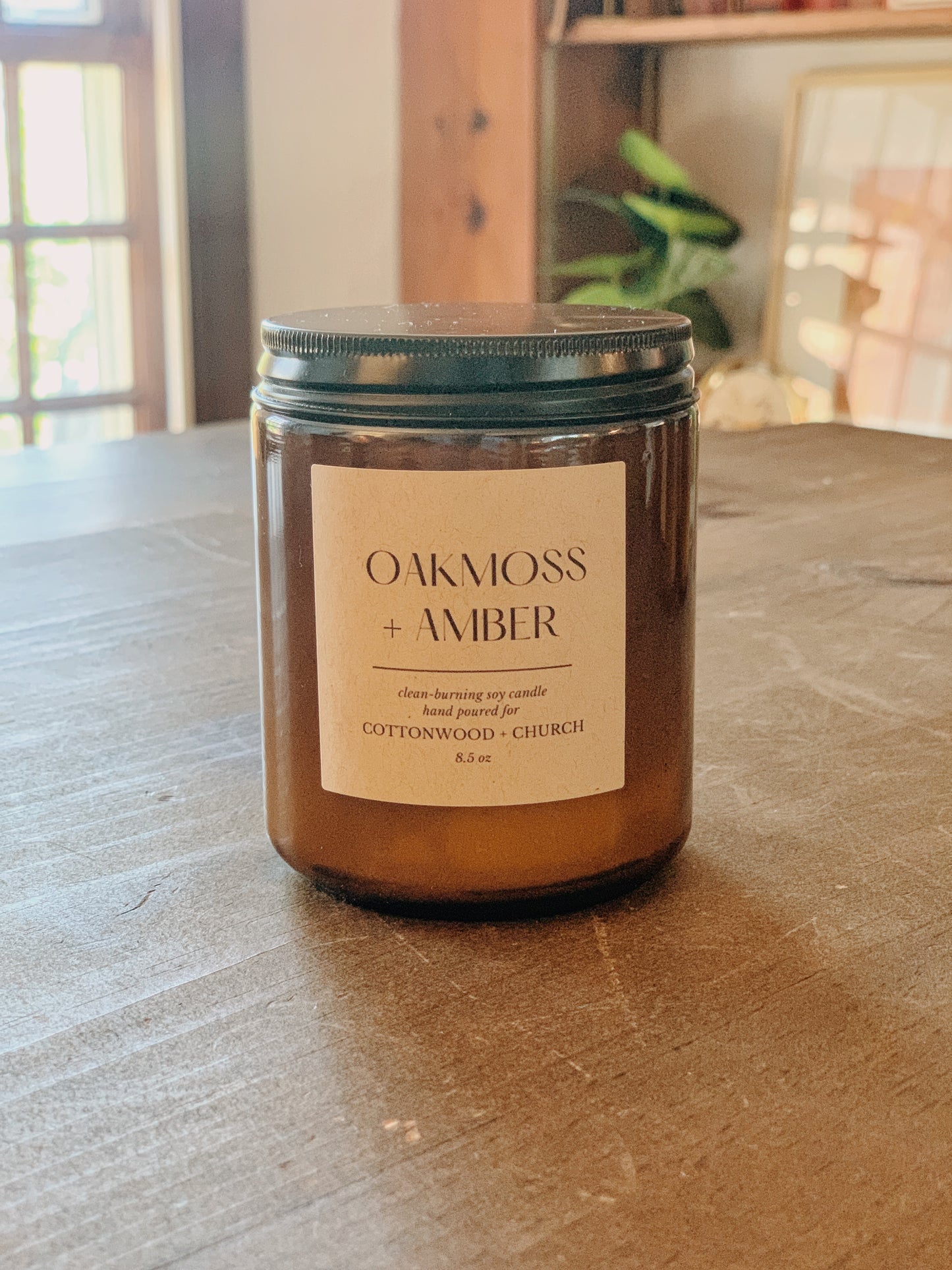 Oakmoss + Amber Soy Candle