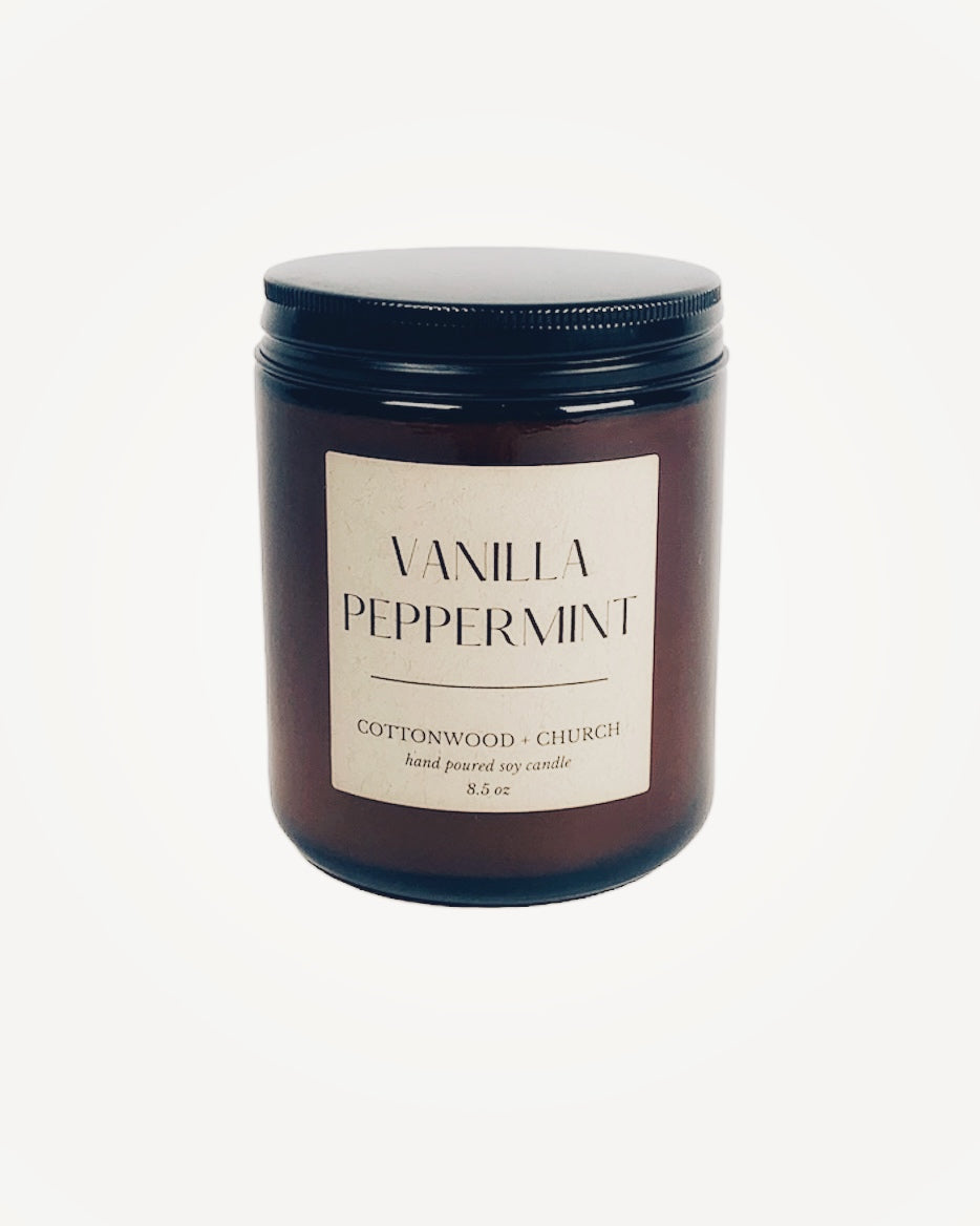 Vanilla Peppermint Soy Candle