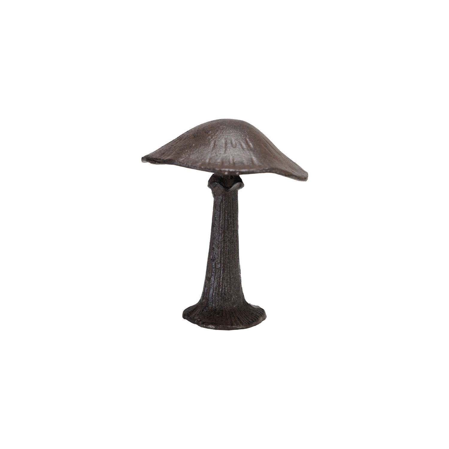 3-3/4" Round x 4-3/4"H Cast Iron Mushroom
