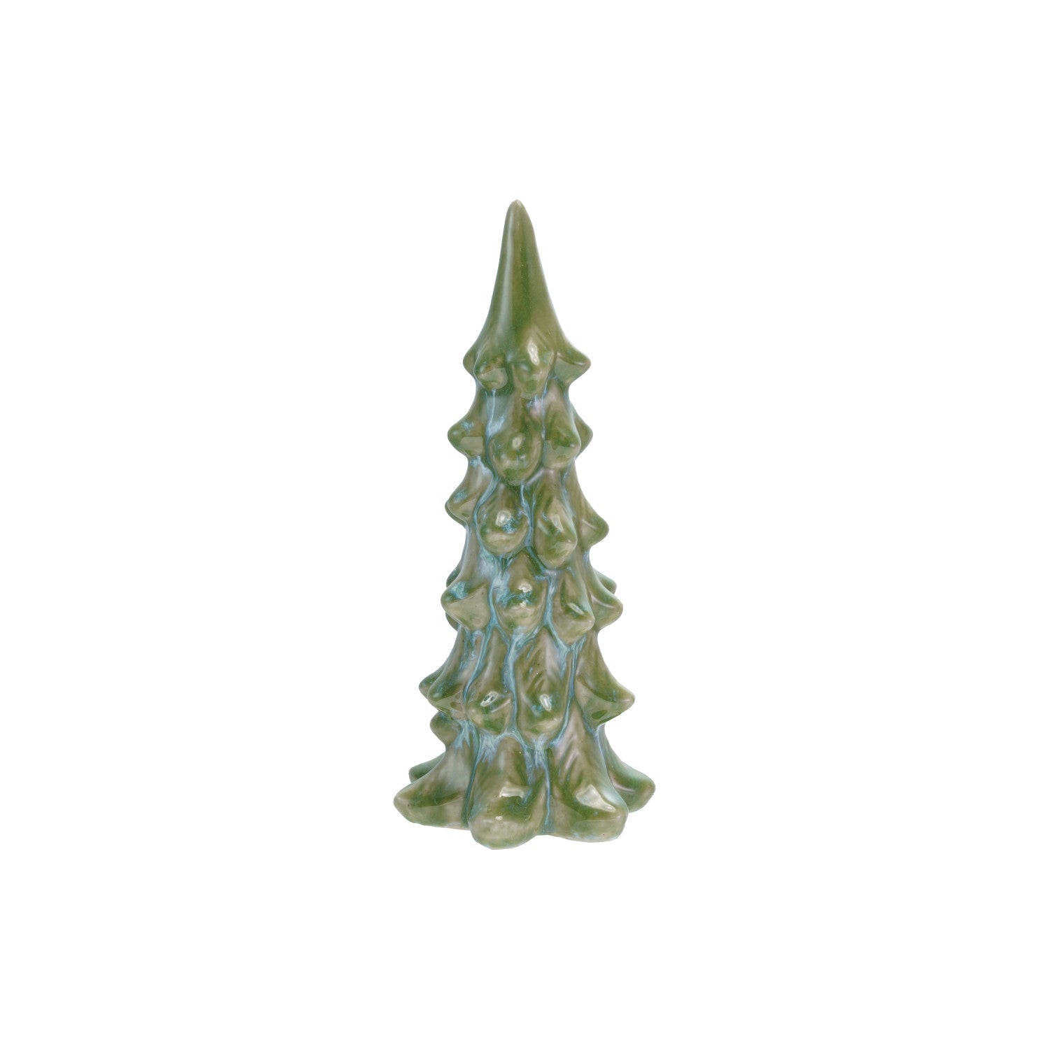 Stoneware Tree, Reactive Glaze, Blue & Green (Each One Will Vary)