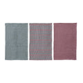 28"L x 18"W Woven Cotton Waffle Weave Tea Towel, 3 Styles