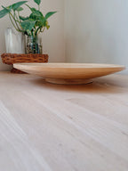 Retro Round Wooden Pedestal Dish | Boho Home Decor | Fruit Bowl | Catch All Bowl | Mid Century Modern Decor | MCM Bowl | Boho Home Accent