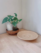 Retro Round Wooden Pedestal Dish | Boho Home Decor | Fruit Bowl | Catch All Bowl | Mid Century Modern Decor | MCM Bowl | Boho Home Accent