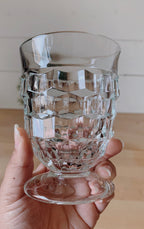 Set of 2 Vintage Clear Whitehall Drinking Glasses | Whitehall by Colony | Indiana Glass | Vintage Glass | Retro Barware | Vintage Drinkware